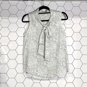 Woman Blouse White and Black